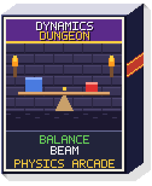 Dynamics Dungeon: Balance Beam game box