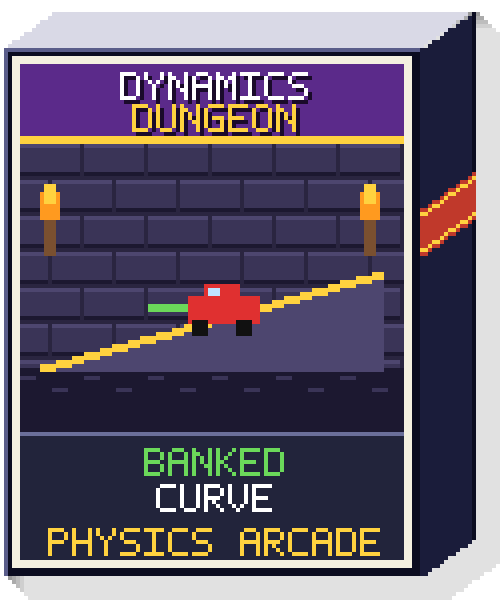 Dynamics Dungeon: Banked Curve game box