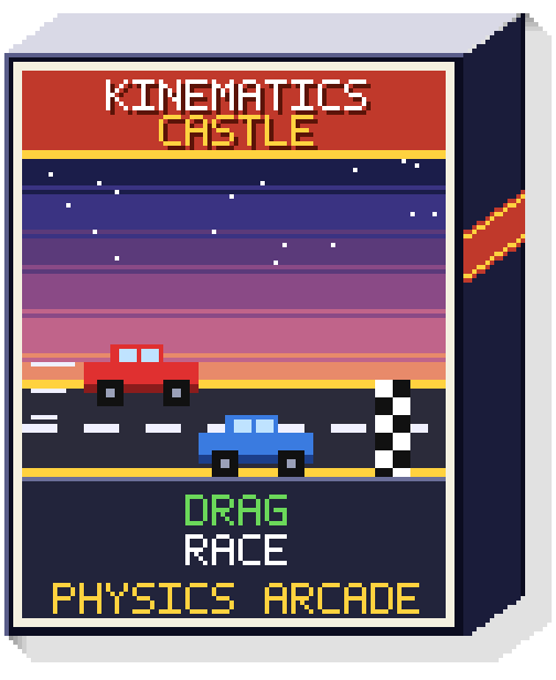 Kinematics Castle: Drag Race game box