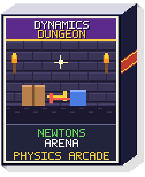 Dynamics Dungeon: Newton's Arena game box