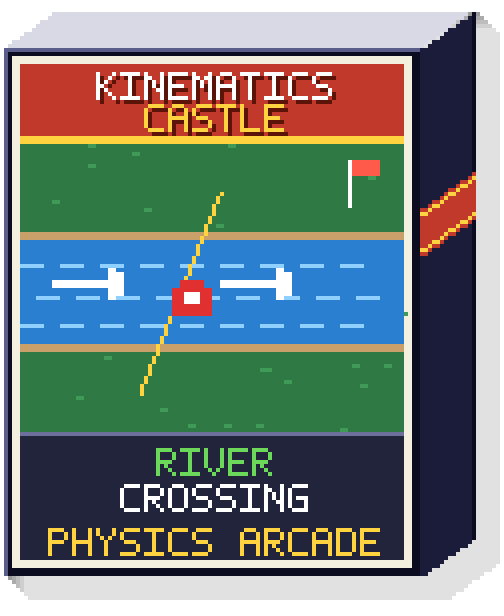 Kinematics Castle: River Crossing game box