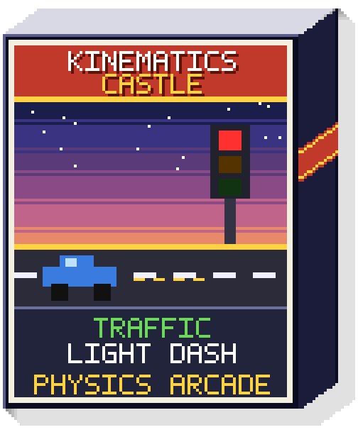 Kinematics Castle: Traffic Light Dash game box